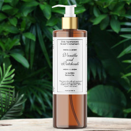 Etiqueta del frasco de cosmética impermeable blanc