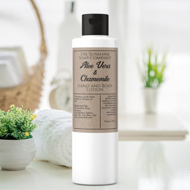 Etiqueta del frasco de cosmética impermeable estil (Subido por el creador)