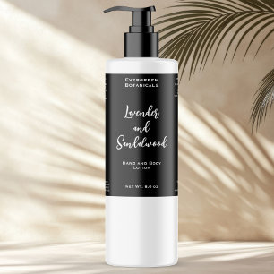 Etiqueta del frasco de cosméticos a prueba de agua