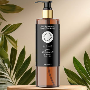 Etiqueta del frasco de cosméticos a prueba de agua