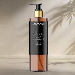 Etiqueta del frasco de cosméticos a prueba de agua