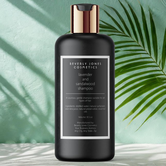 Etiqueta del frasco de cosméticos impermeable de c (Subido por el creador)