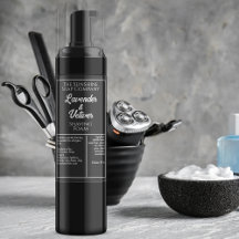 Etiqueta del frasco de cosméticos impermeables en