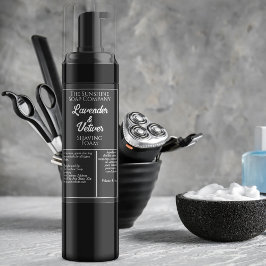 Etiqueta del frasco de cosméticos impermeables en