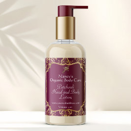 Etiqueta del frasco de damasco de Relieve metaliza