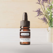 Etiqueta del frasco de fragancia de aceites esenci