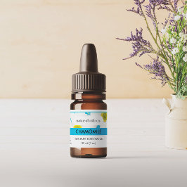 Etiqueta del frasco de fragancia de aceites esenci