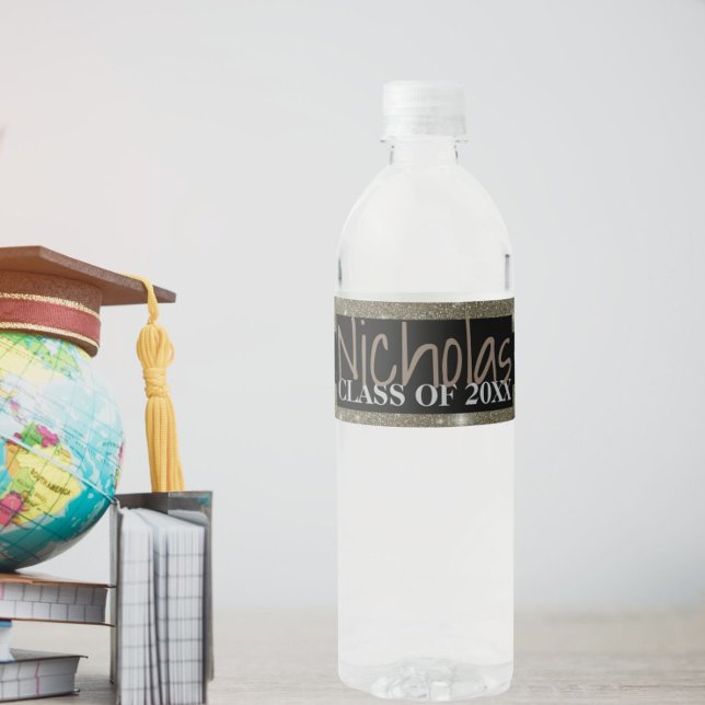 Etiqueta del frasco de graduación de estrellas neg (Subido por el creador)