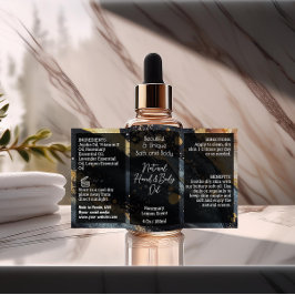 Etiqueta del frasco de guiones 4oz o producto de g