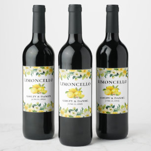 Etiqueta del frasco de Lemons Floral Limoncello Bo