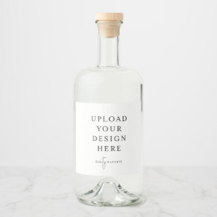 Etiqueta del frasco de licor 4" x 3,5" (conjunto d