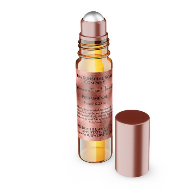 Etiqueta del frasco de perfume del Relieve metaliz (Subido por el creador)