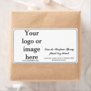 Etiqueta del frasco de pulverización perfugado de