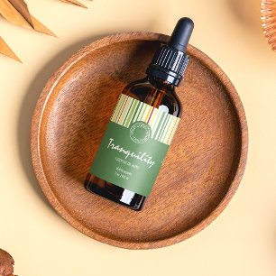 Etiqueta del frasco de rayas retro