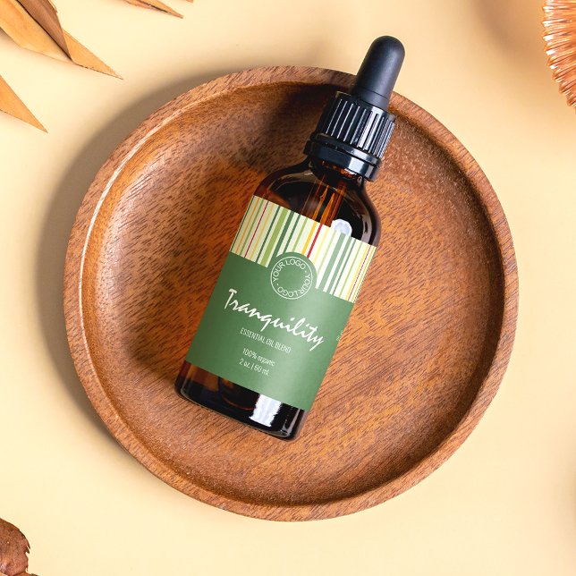 Etiqueta del frasco de rayas retro (Subido por el creador)