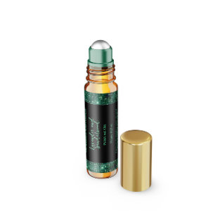 Etiqueta del frasco de rollo perfume del Purpurina