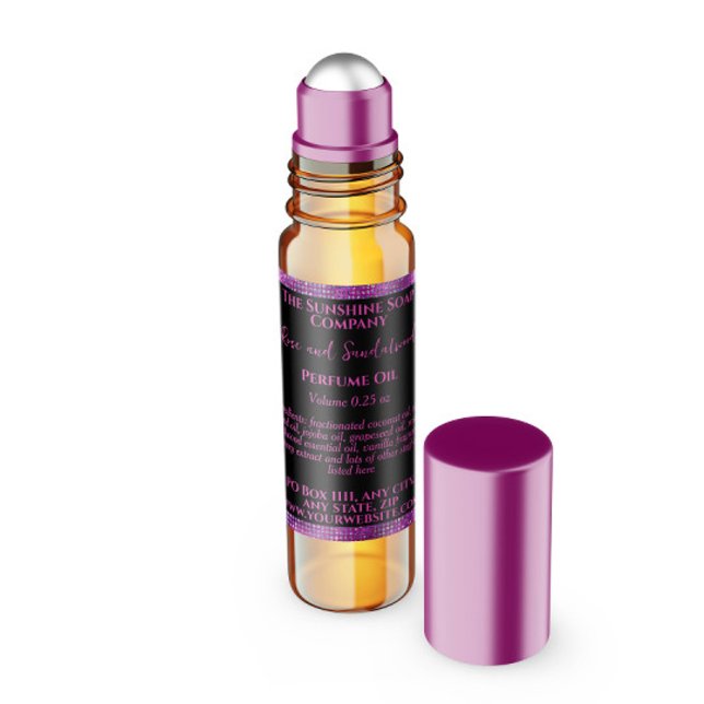 Etiqueta del frasco de rollo perfume del Purpurina (Subido por el creador)