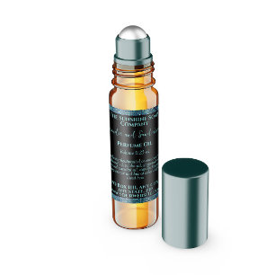 Etiqueta del frasco de rollo perfume del Purpurina