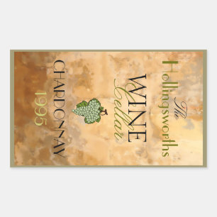 Etiqueta del frasco de vino