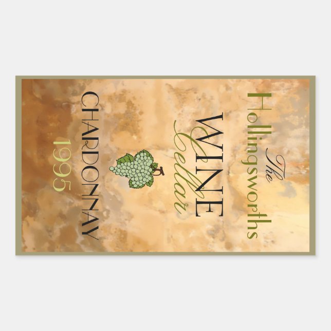 Etiqueta del frasco de vino (Anverso)