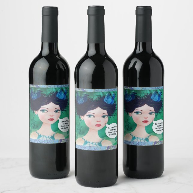 Etiqueta del frasco de vino (Botellas)