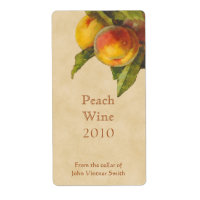 Etiqueta del frasco de vino