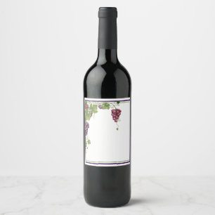 Etiqueta del frasco de vino
