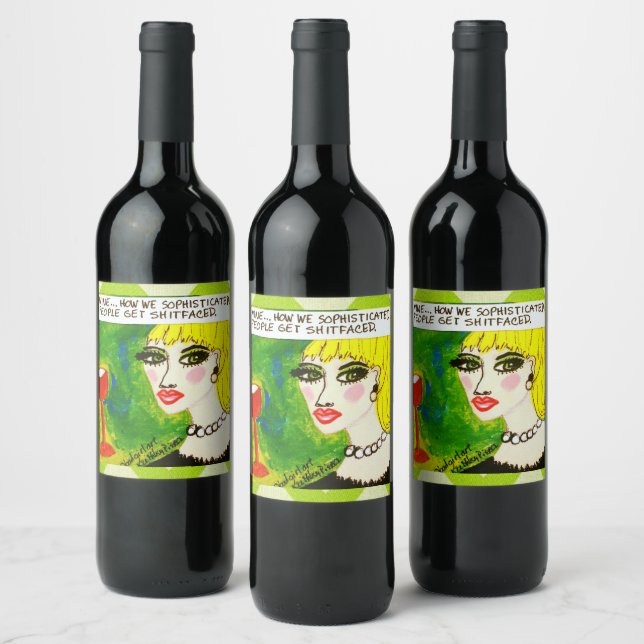 Etiqueta del frasco de vino (Botellas)