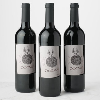 Etiqueta del frasco de vino personalizado