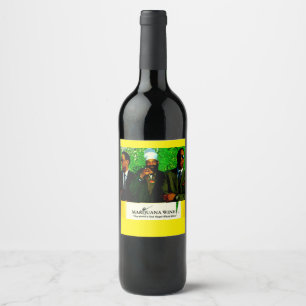 Etiqueta del frasco de vino Personalizado de M WIN