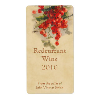 Etiqueta del frasco de vino redundante