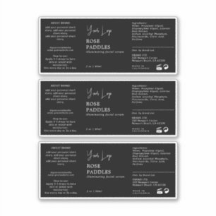 Etiqueta del frasco del cuentagotas