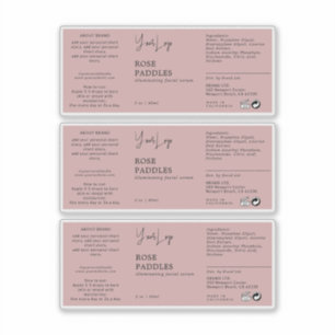 Etiqueta del frasco del cuentagotas