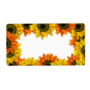 Etiqueta del girasol