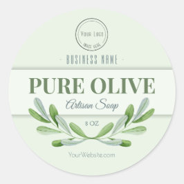 Etiqueta del jabón de aceite de oliva Etiqueta del