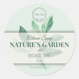 Etiqueta del jabón de producto de belleza natural 
