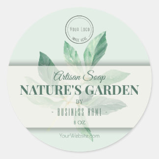 Etiqueta del jabón de producto de belleza natural