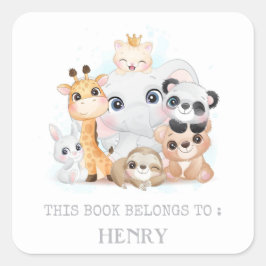 ETIQUETA DEL LIBRO : ANIMALES DE BEBÉS CORTOS