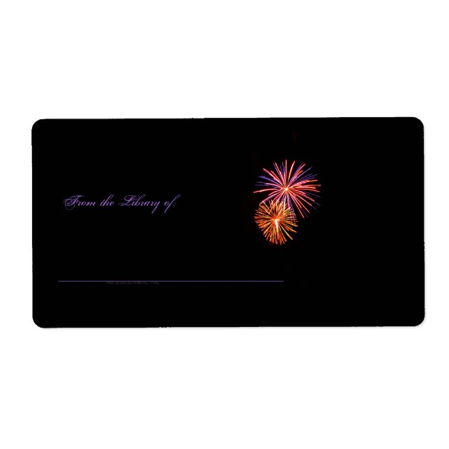 Etiqueta del libro de Fireworks P3621 (Frente)