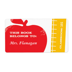 Etiqueta del libro de profesores