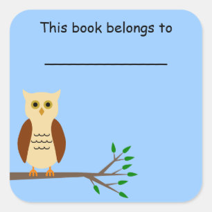 Etiqueta del libro escolar