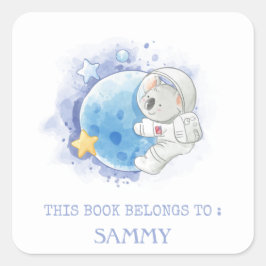 ETIQUETA DEL LIBRO : KOALA EN LA LUNA