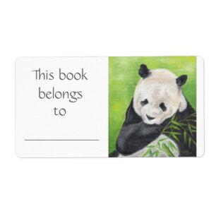 Etiqueta del libro Panda Bear