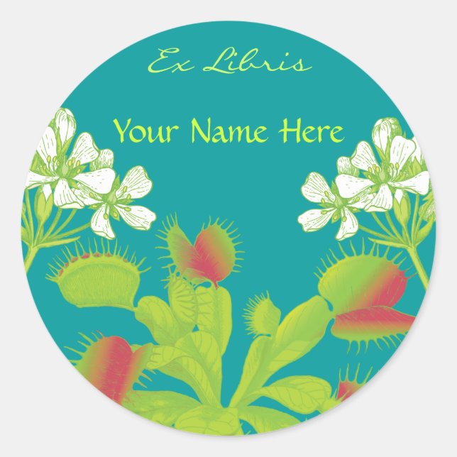 Etiqueta del libro Venus Flytrampa (Anverso)