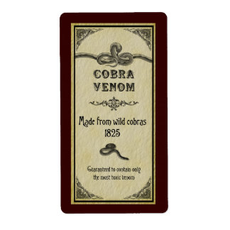 Etiqueta del lugar de la serpiente