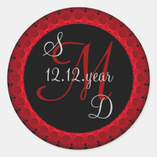 Etiqueta del monograma del personalizado