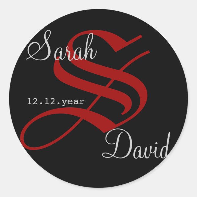 Etiqueta del monograma del personalizado (Anverso)