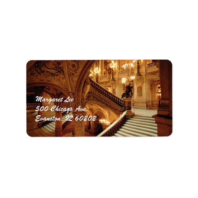 Etiqueta del museo de París (Frente)