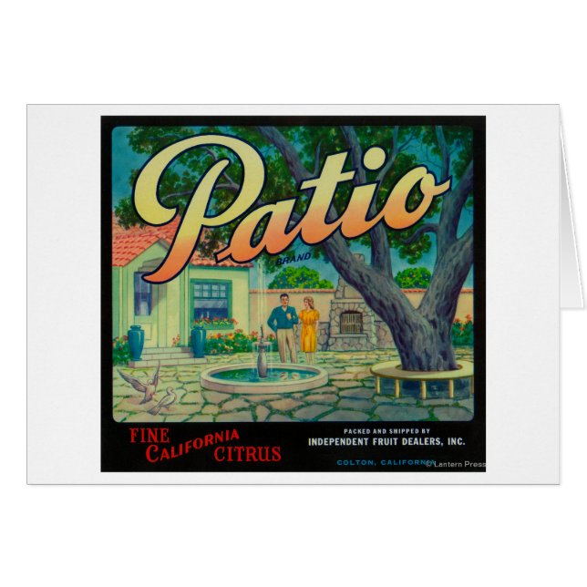 Etiqueta del Naranja del paciente Colton, CA (Anverso (Horizontal))