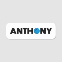 Etiqueta del nombre de Anthony Bowling
